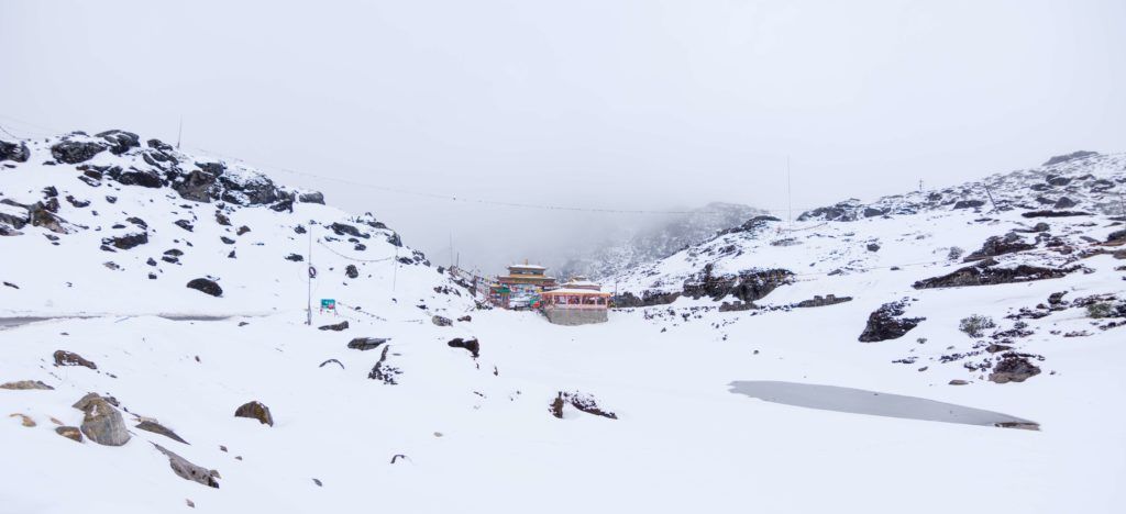 snow at Sela Pass in winters