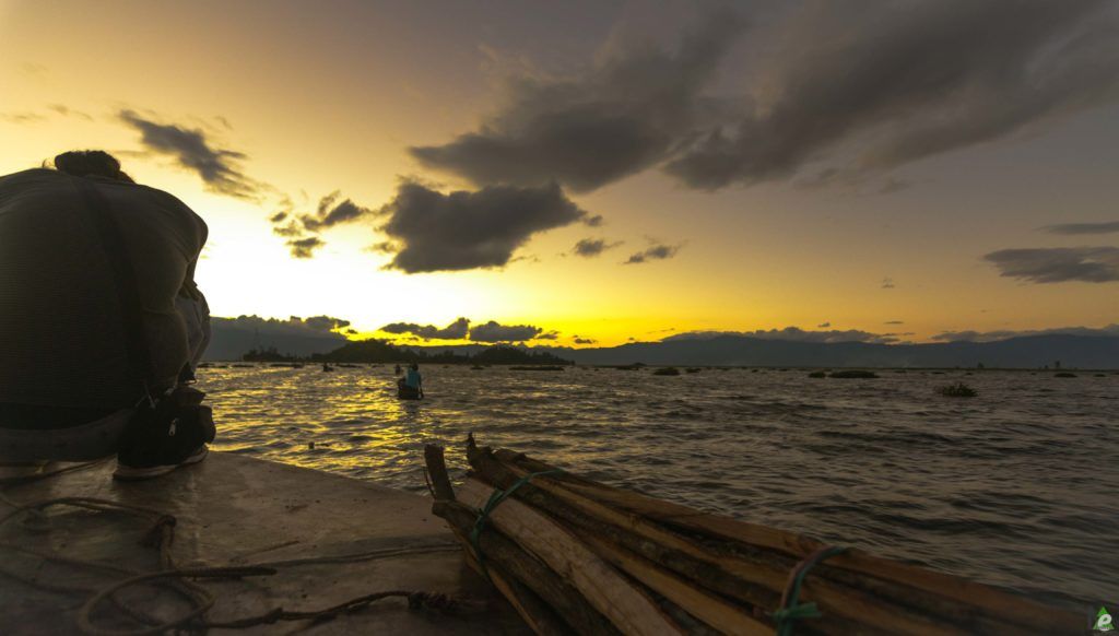 The golden Sunset of Loktak - Manipur