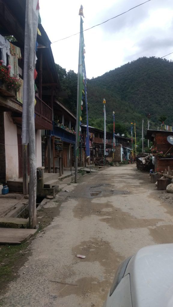 tribal Monpa village sangti valley