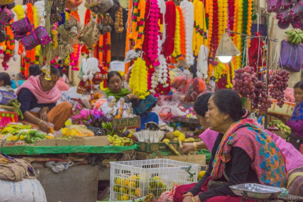 flowers at ima market